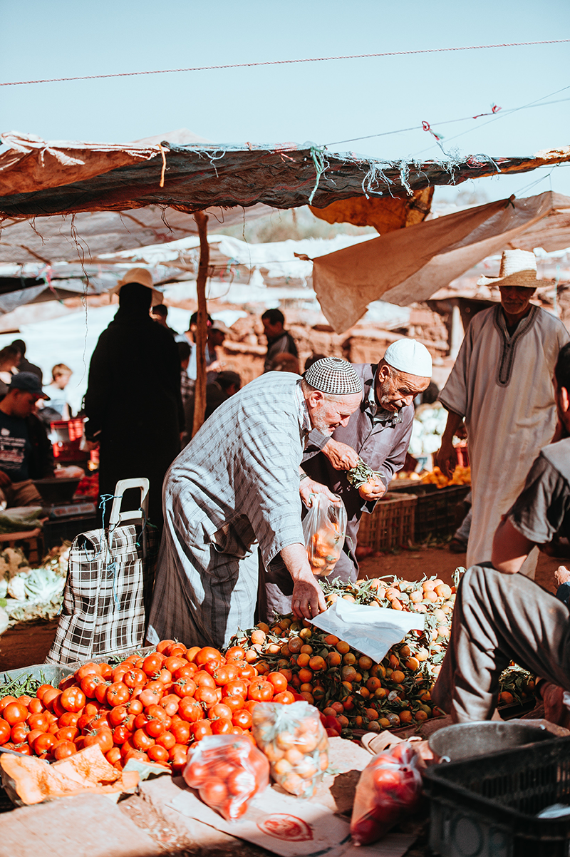 photo marché maroc